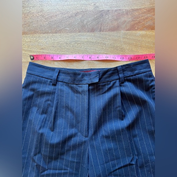 Women’s  Navy Pinstripe Pants | Size 10 - Picture 4 of 7